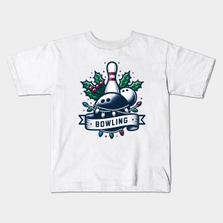 Bowling Christmas Kids T-Shirt